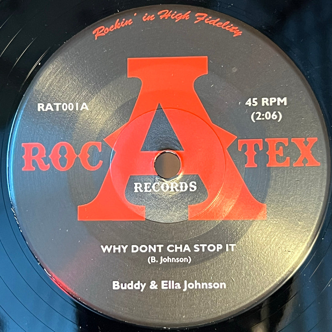 Buddy and Ella Johnson - Why Dont Cha Stop It / Bring It Home TO Me 45 RPM