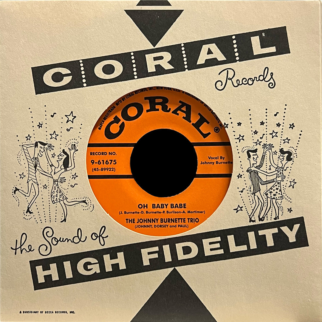 Johnny Burnette - Oh Baby Babe BW Midnight Train 45 RPM (RE)