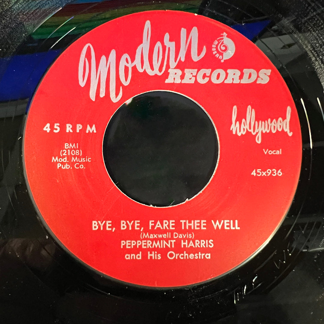 Peppermint Harris - Bye, Bye, Fare Thee Well / Black Cat Bone 45 RPM (RE)